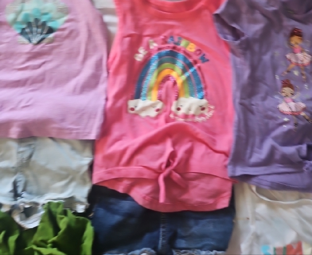 Colorful Kids Sleeveless Tops Set - Picture 4 of 5